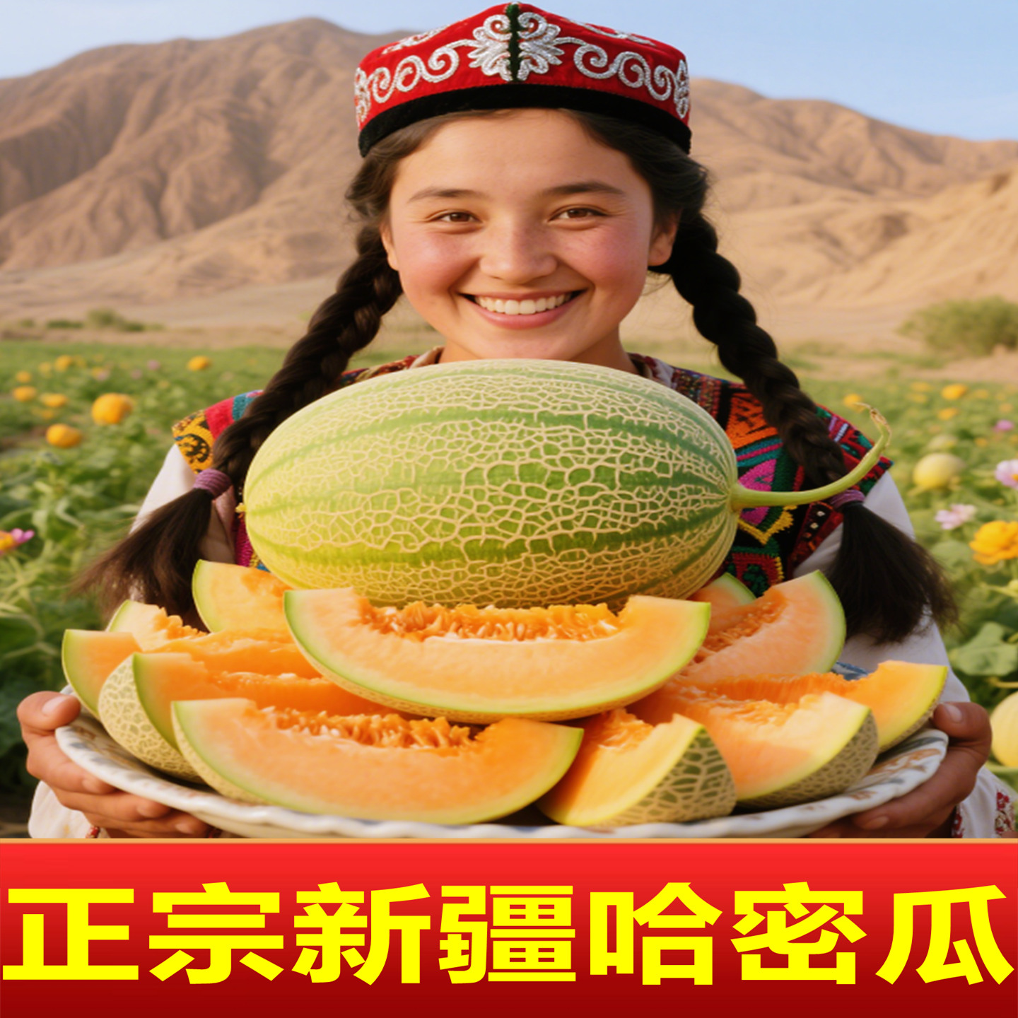 新疆哈密瓜：甜蜜的诱惑，西州蜜2个包邮，尝鲜必备！