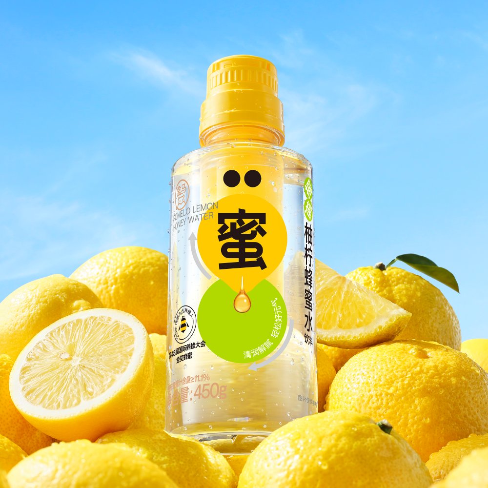 盒马摇摇柚柠蜂蜜水 450g*3：解锁夏日清爽新方式，尝鲜不踩雷！