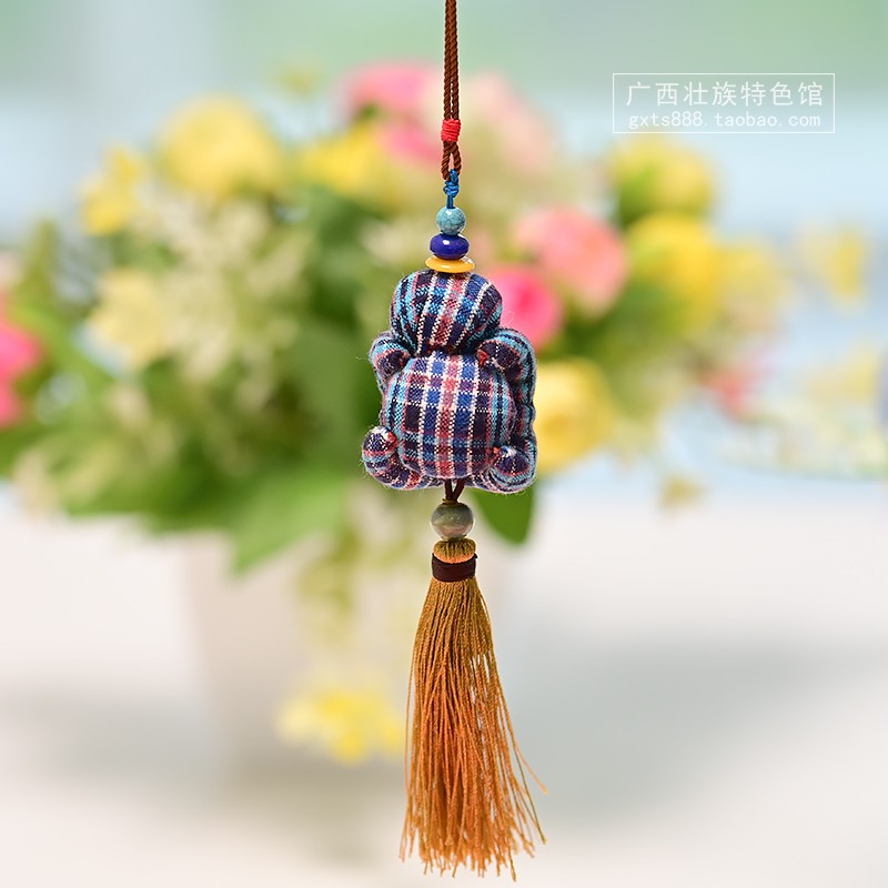 广西壮锦文创麽乜小挂件：非遗之美，传递吉祥的特色礼品