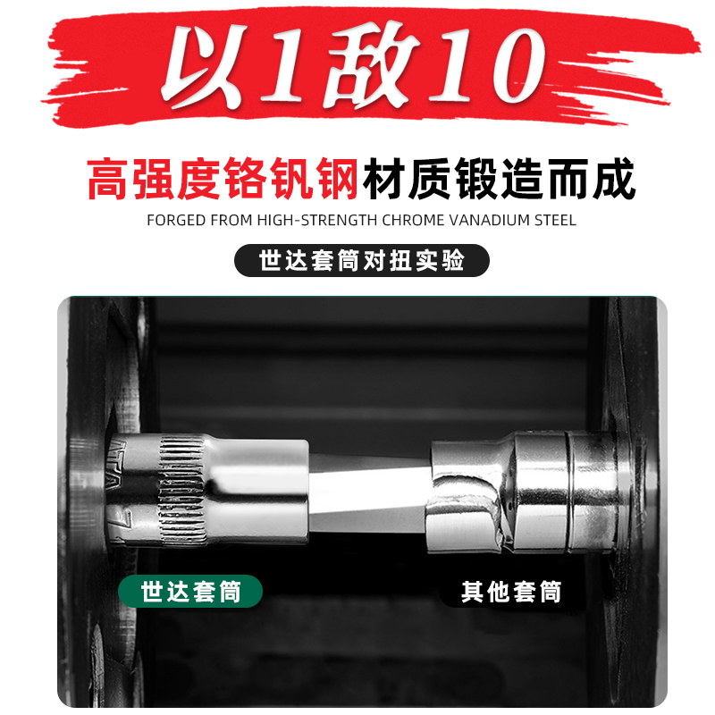 世达小飞中飞大飞套筒组合：修车神器，让DIY不再是梦️