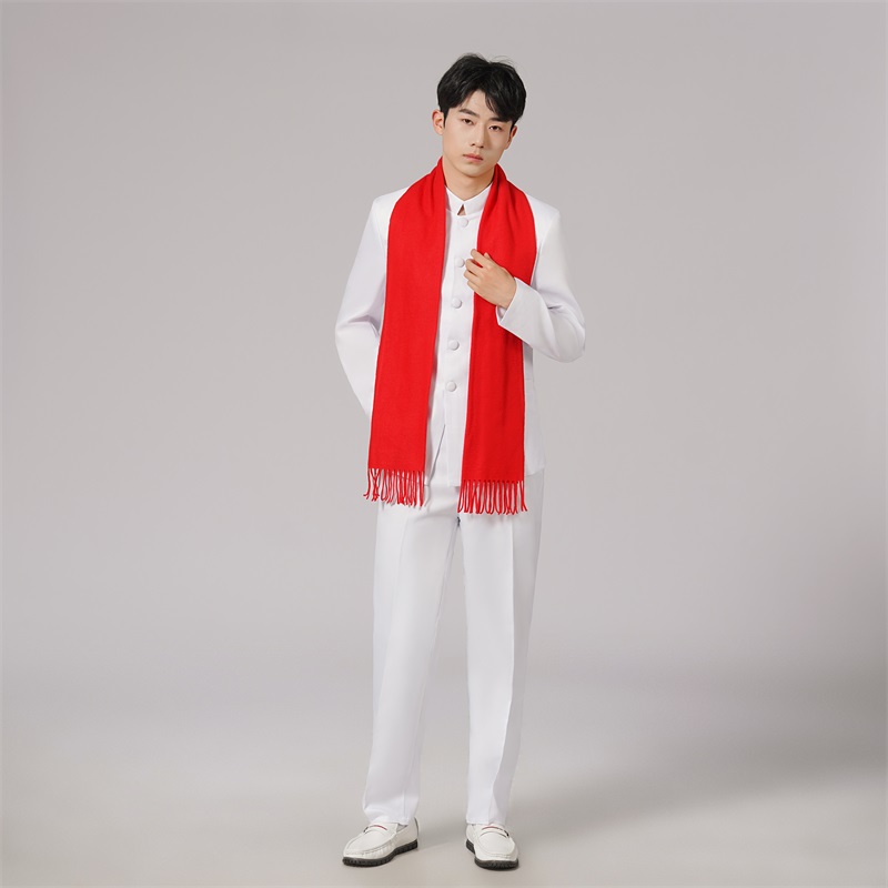 演出服舞台装中山装男士合唱中式主持人歌手舞台表演服装年会礼服：如何挑选你的完美舞台造型？