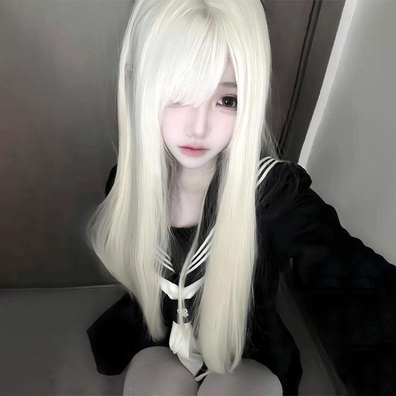 白色萝莉假发来袭！二次元美少女变装神器，变身萌萌哒二次元少女