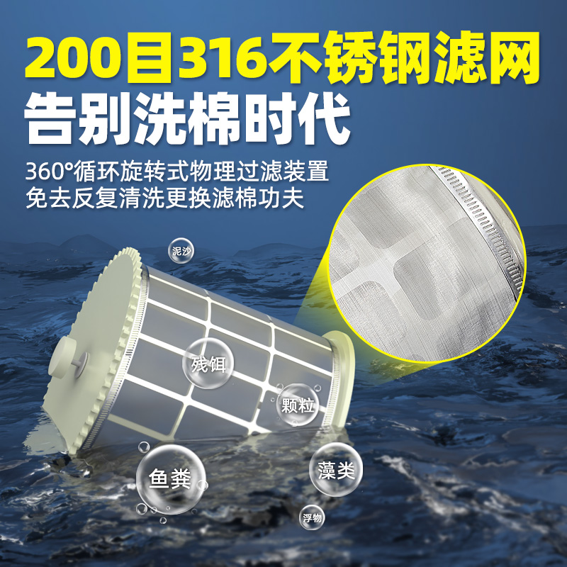 室外鱼池转鼓一体生化微滤机：智能反冲洗，养鱼无忧！✨