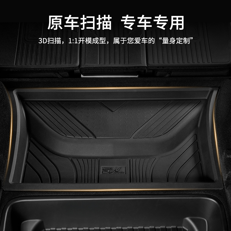 3W全TPE储物盒：特斯拉Model Y/3焕新版后备箱收纳神器，从此告别杂乱无章✨