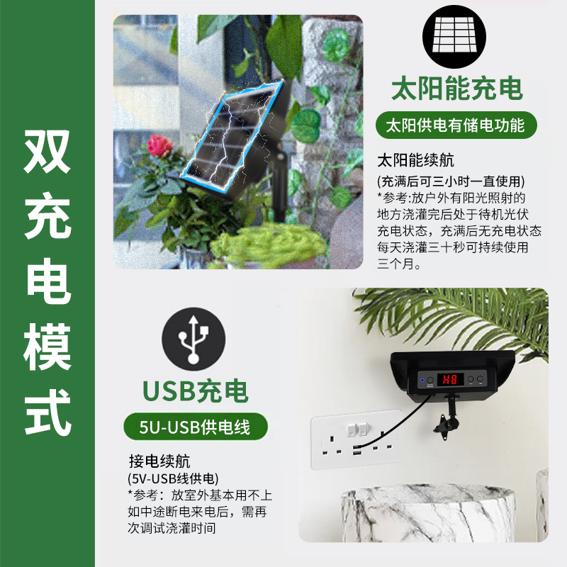 太阳能自动定时浇水器：智能控制浇花神器，懒人必备！