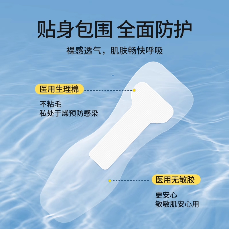 游泳私密防水贴：女生泡温泉漂流无忧，守护私处健康✨