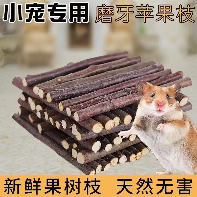随单礼*物手工磨牙棒棒球苹果枝，仓鼠金丝熊西施熊的专属美味零食！