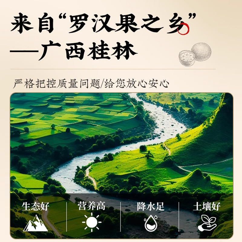 桂林正宗罗汉果，泡茶神器，野生特级大果，健康养生必备！
