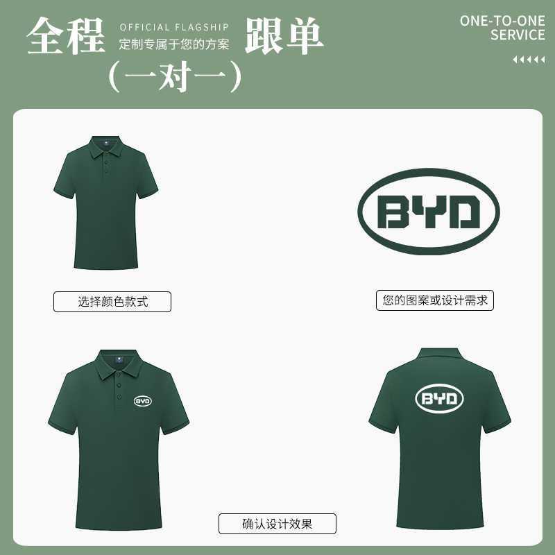 4S店销售必备！夏季工作服polo衫定制T恤短袖文化衫，刺绣LOGO太香了！