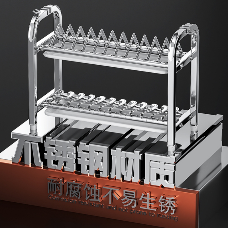 新款厨房台面碗架：告别油腻，轻松收纳的秘密武器！