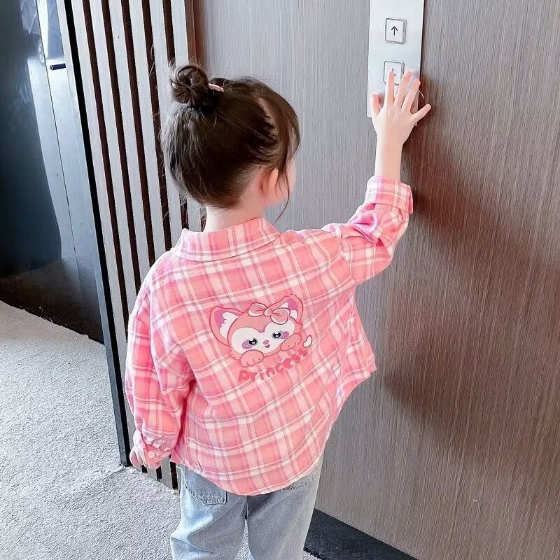 2025春季女童格子衬衫：潮流新宠，让你的女儿成为街头最靓的仔！
