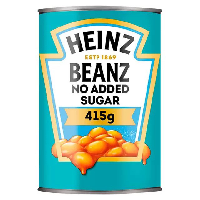 现货英国HEINZ BEANZ亨氏无糖茄汁焗豆罐头，无麸质无添加，415g，开启健康美味新篇章！