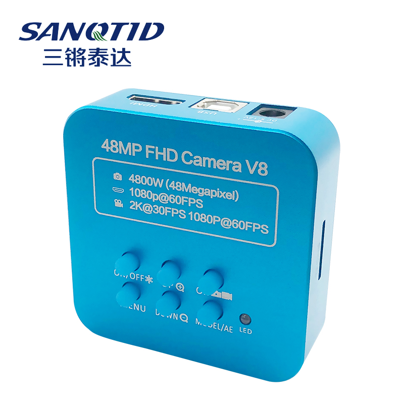 高清4800万像素工业相机：HDMI/USB视频显微镜CCD，视觉检测测量新革命！
