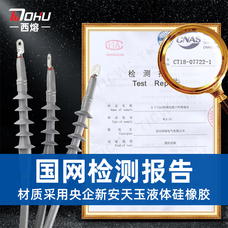 西熔高压冷缩电缆终端头10KV三芯WLS-10：电力附件中的隐形守护者，揭秘户外户内绝缘套管的秘密！