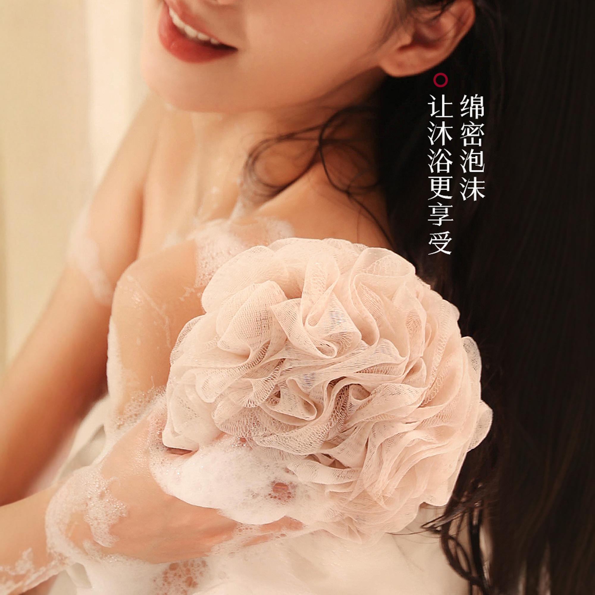 古迪沐浴球：柔软不散，搓澡搓背的起泡神器！