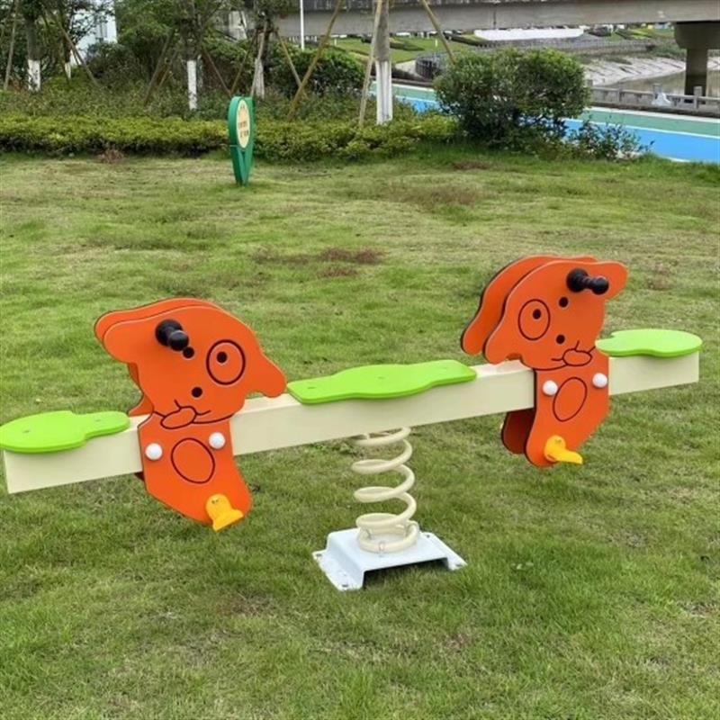 幼儿园必入！卡通动物双人弹簧摇摇乐，宝宝玩到不想回家！这波真的不冲亏大了