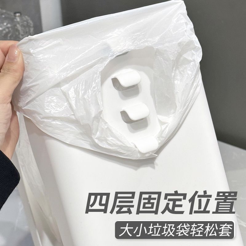 垃圾袋支架厨房神器，无盖式可调节垃圾篓，收纳生活新方式！