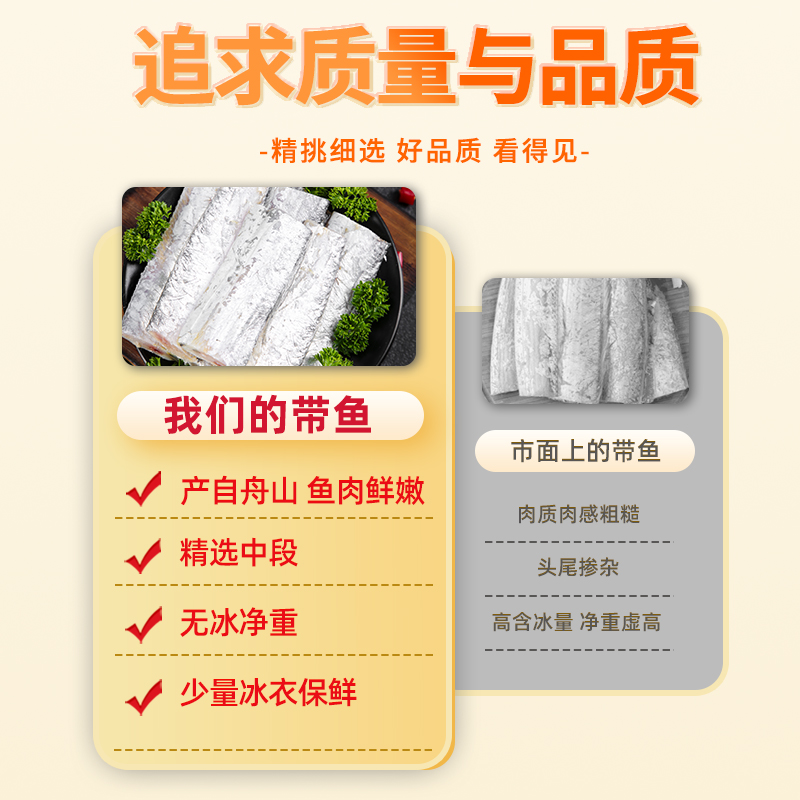 带鱼段新鲜冷冻三去中段舟山特大精品深海鱼东海海鲜鱼块半成品：深海美味，如何挑选与烹饪全攻略！