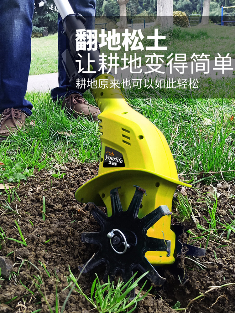 小型遥控履带式松土机，农田果园电动翻地机，山区360度转向微耕机，轻松搞定农活难题！