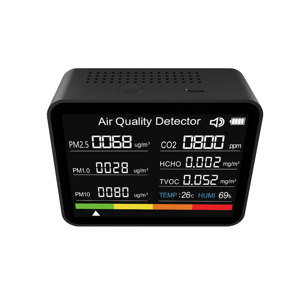 新8合1二氧化碳CO2检测仪，守护家庭健康的秘密武器！