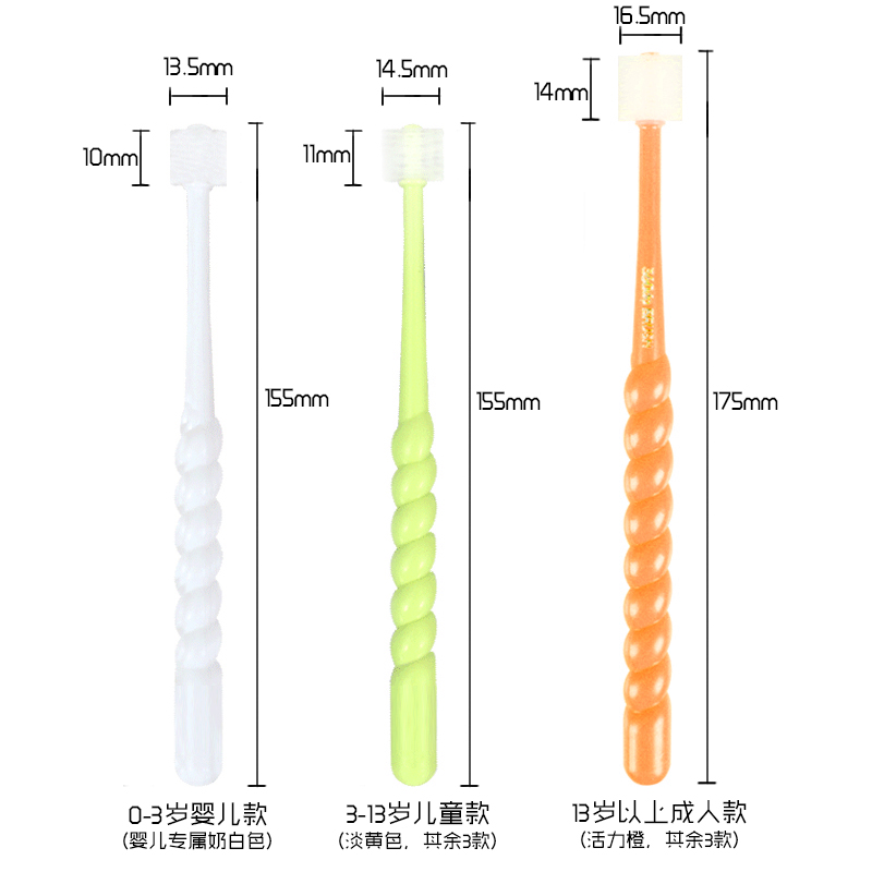 日本STB蒲公英360度软毛牙刷：宝宝0-12岁的口腔守护神！