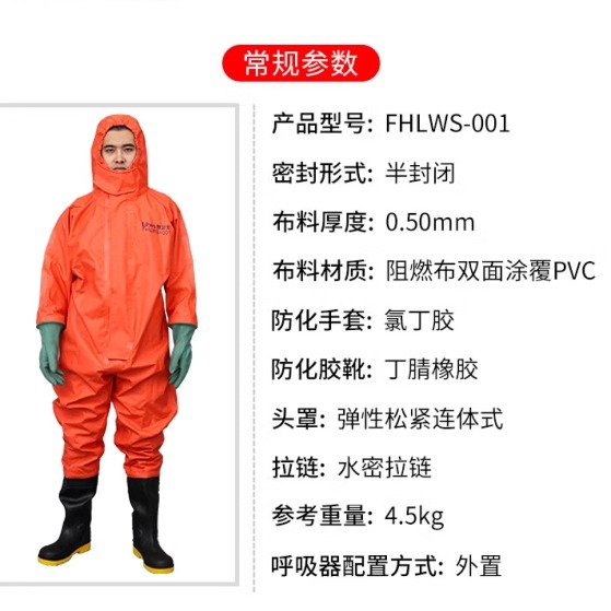 劳卫士FHLWS-001-A-B-C-D防化服：化工安全新守护神️