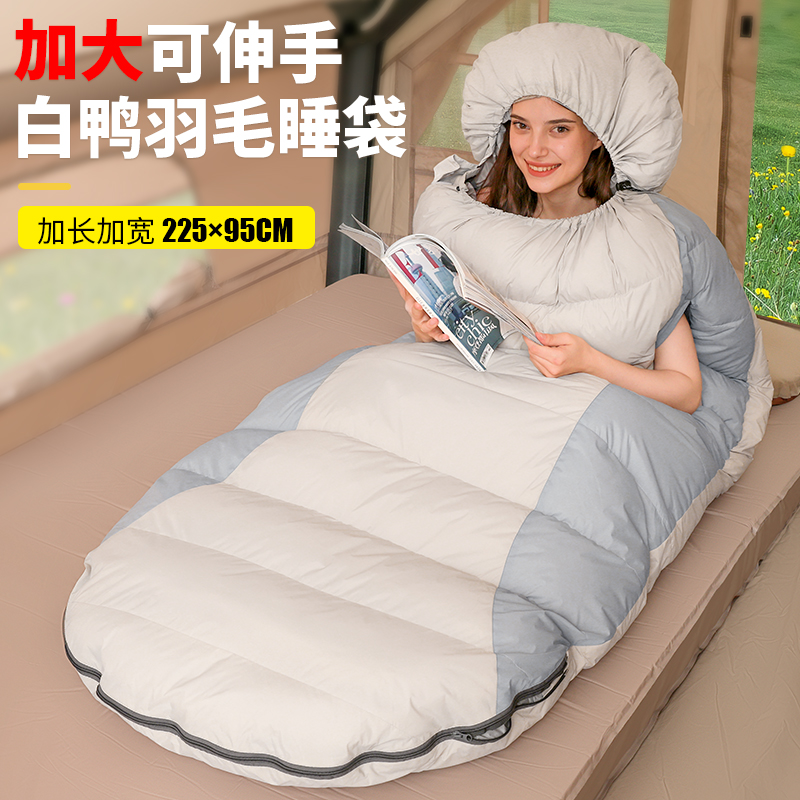 羽绒睡袋：冬季户外露营必备神器，零下30度也能温暖如春！❄️⛺️