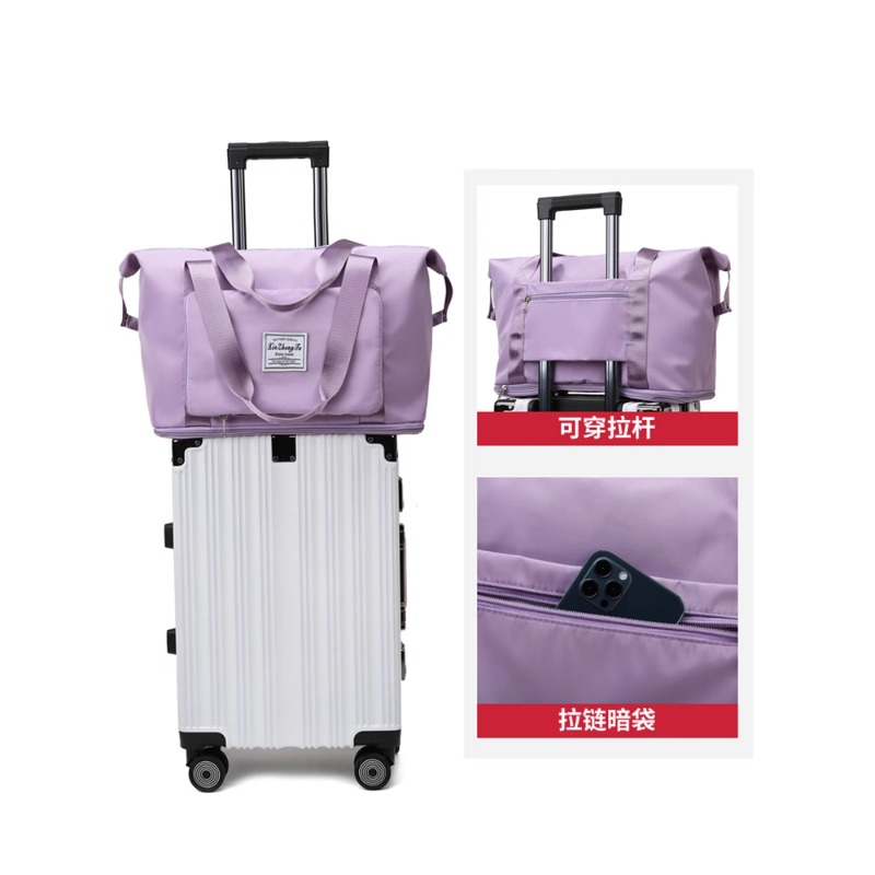 轻便旅行必备！大容量拉杆包男女手提旅行袋，轻松搞定短途旅行！✈️