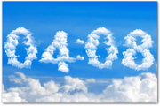 Blue Clouds Clock Screensaver1.0