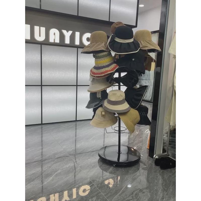中岛帽子展示架：落地儿童母婴收纳帽子架挂帽托多层金色上墙衣架子，如何玩转家居收纳新潮流？