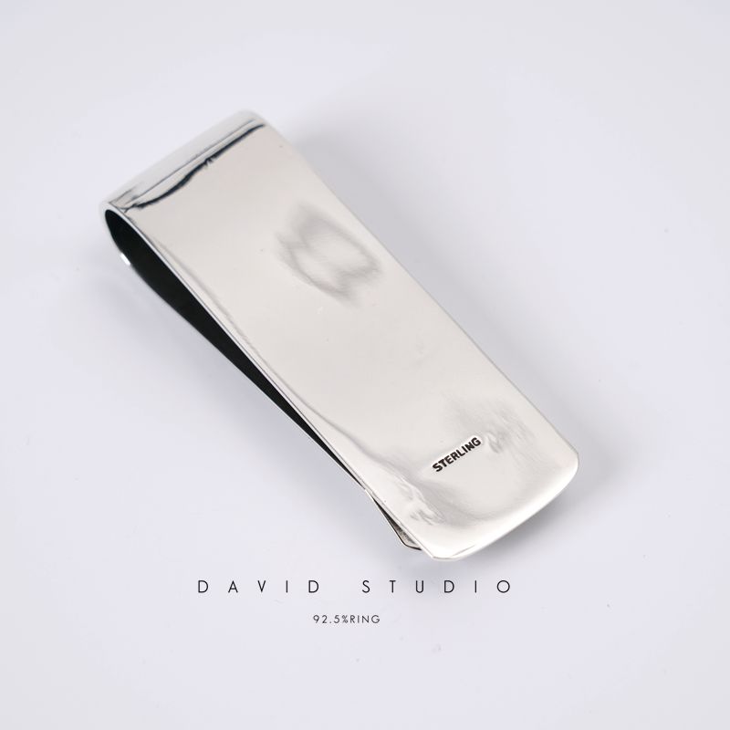 David Studio925纯银经典十字架复古做旧钱夹：男士必备的时尚与信仰融合神器！