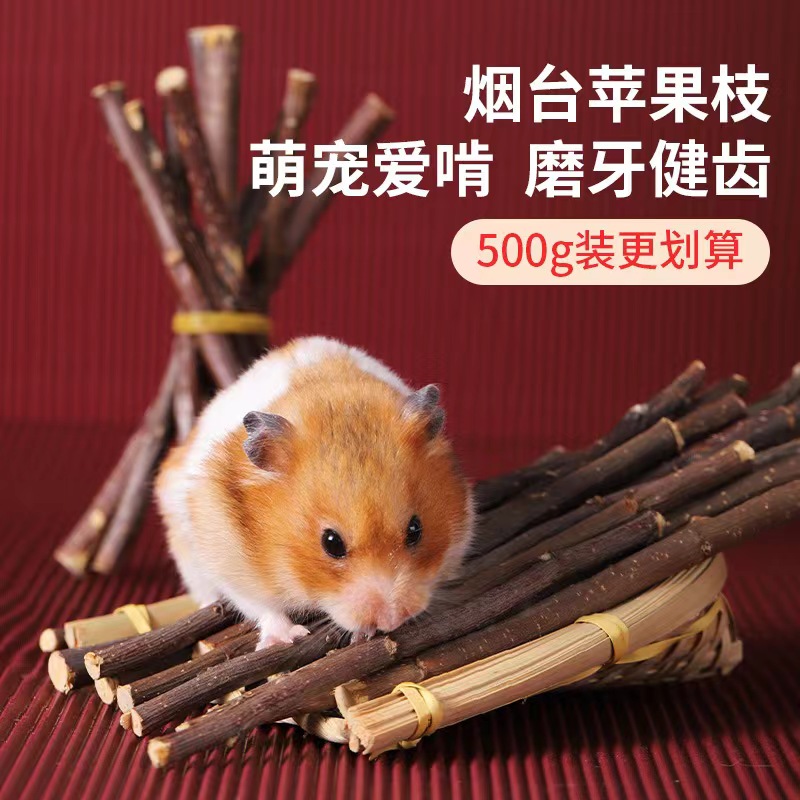 兔子磨牙棒高纤维甜竹咬串，龙猫豚鼠草饼串零食新宠，你家小宠试过没？