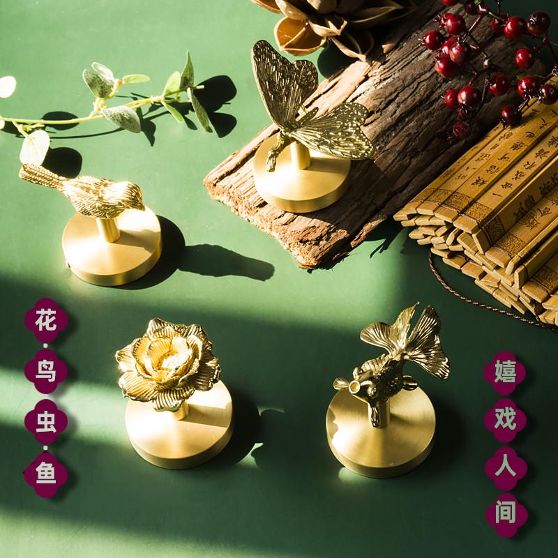 欧式轻奢复古黄铜免打孔挂钩：装修小白也能轻松装出高级感！