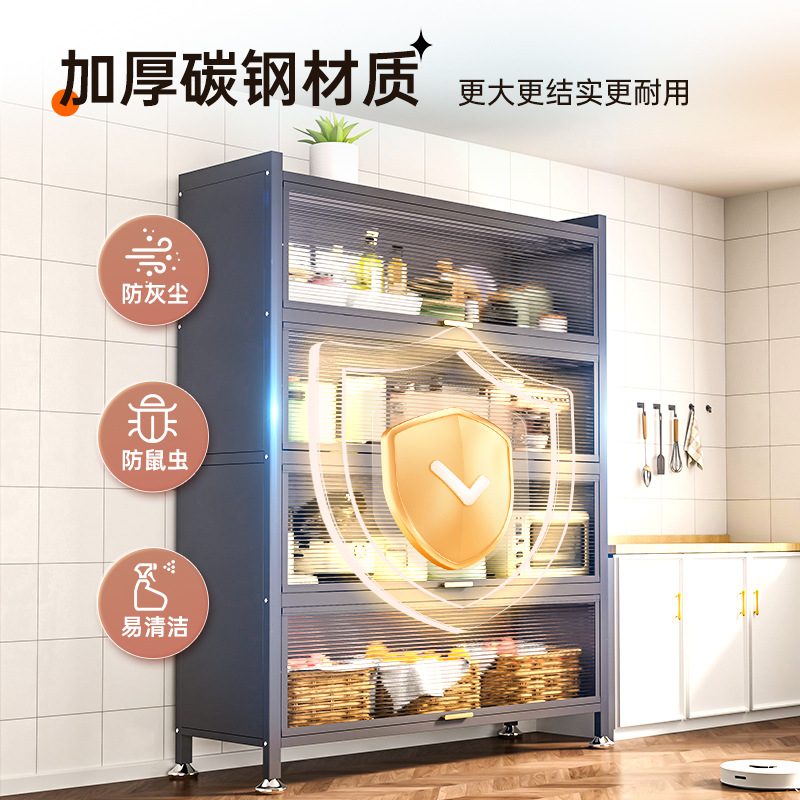 厨房置物架大揭秘：微波炉、餐具、餐边柜，全能收纳神器！