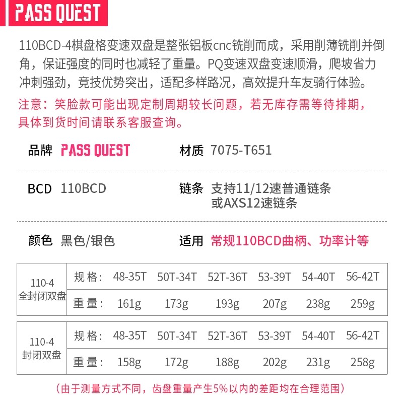 PASS QUEST 1R 2R X110变速自行车：棋盘格魔鬼笑脸，定制你的骑行梦想!