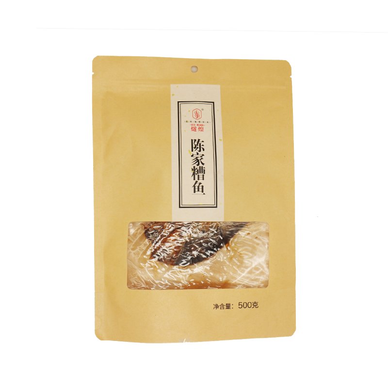 河南商丘特产：燧煌西关陈家糟鱼，五香小鲫鱼即食熟500g真空包装，尝鲜必备！
