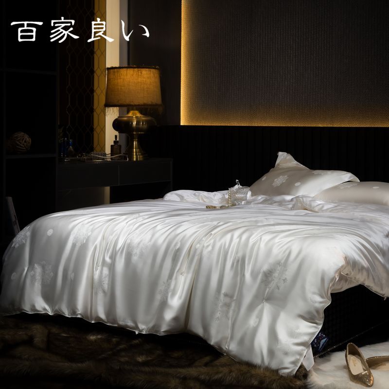 高端系列100%桑蚕丝四季通用双宫春秋冬被：品质睡眠，四季无忧