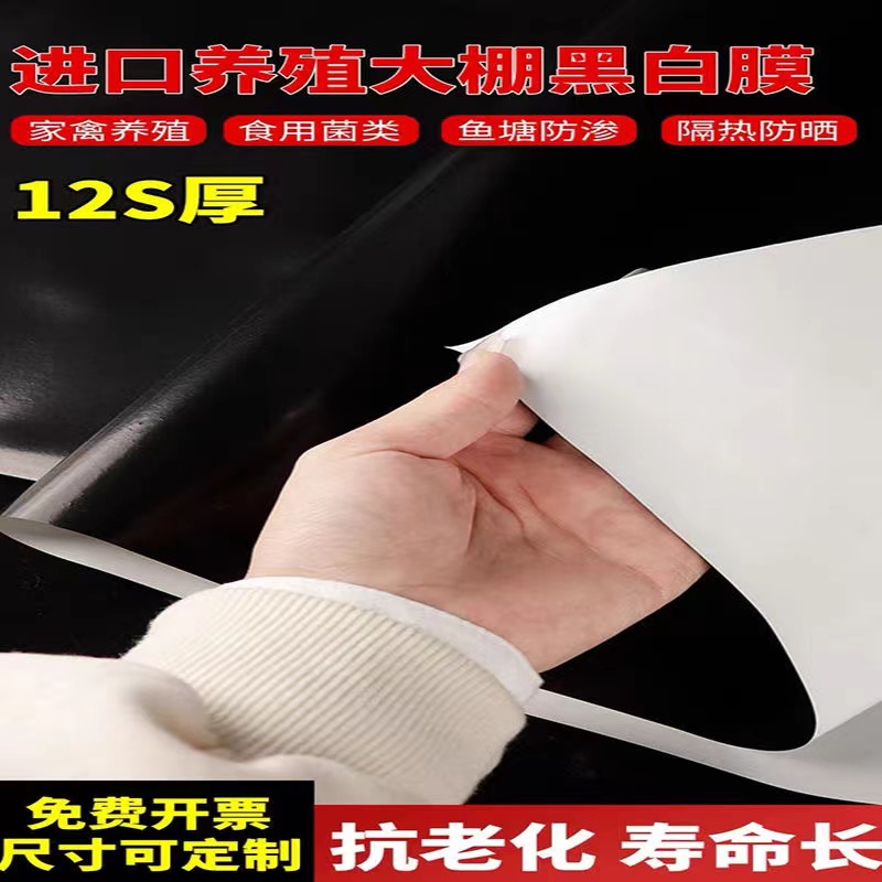 黑白膜养殖防晒加厚耐用进口防晒隔热降温大棚塑料膜专用膜反光膜：种养界的超级守护神！