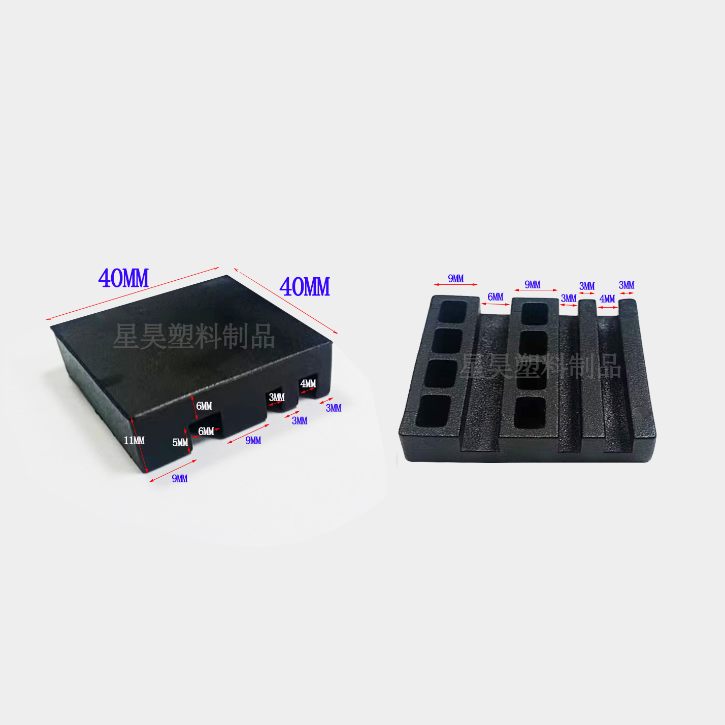 星昊门窗的秘密武器：玻璃型材塑料压紧卡位垫卡筋槽垫高块定位垫玻璃垫片凸形全解析