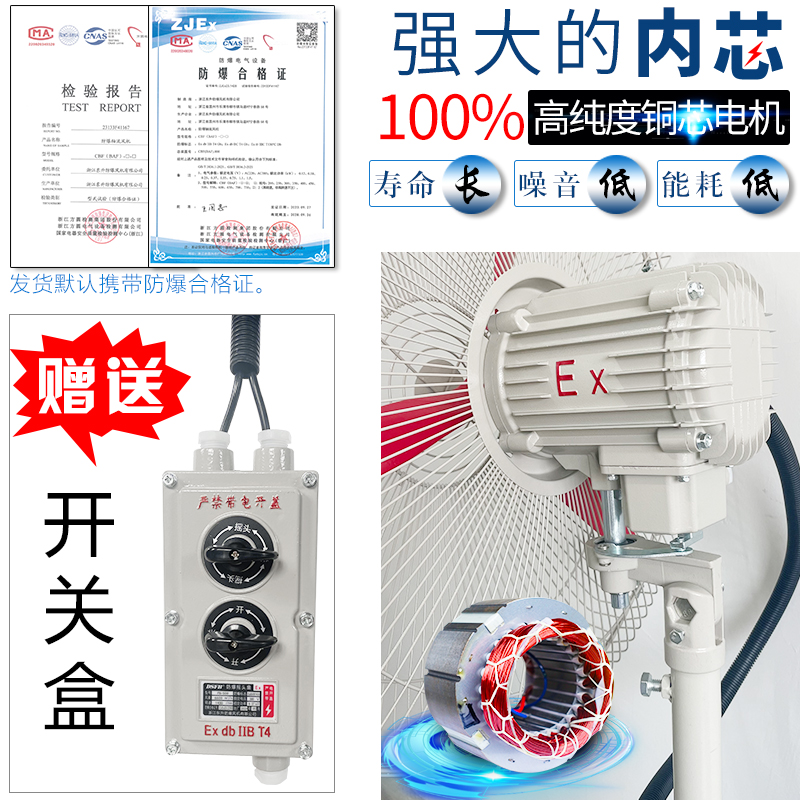 防爆摇头扇BTS FB-500：工业安全新标配，牛角扇界的守护神！