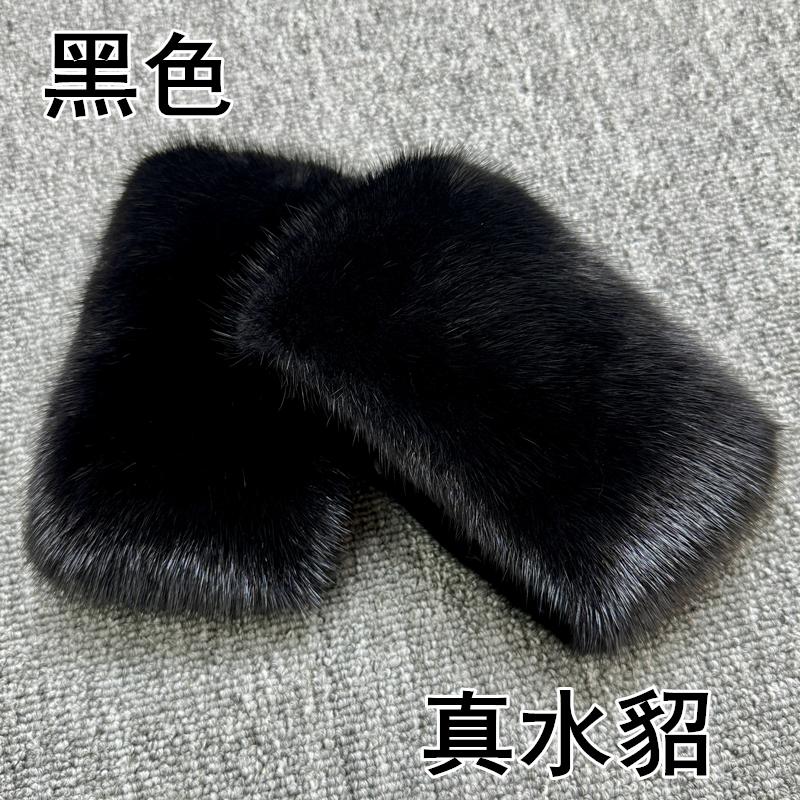 精品水貂毛领子袖口：冬季时尚界的奢华之选，你值得拥有吗？