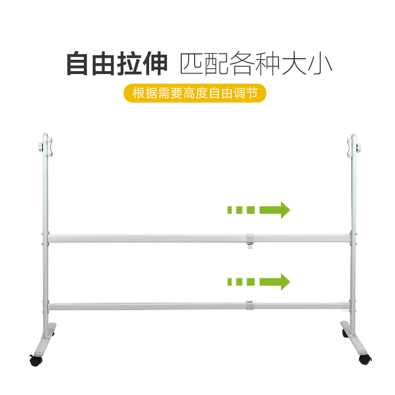 豪华型带支架加厚移动翻转黑板：双面磁性绿板白板，教学新风尚！