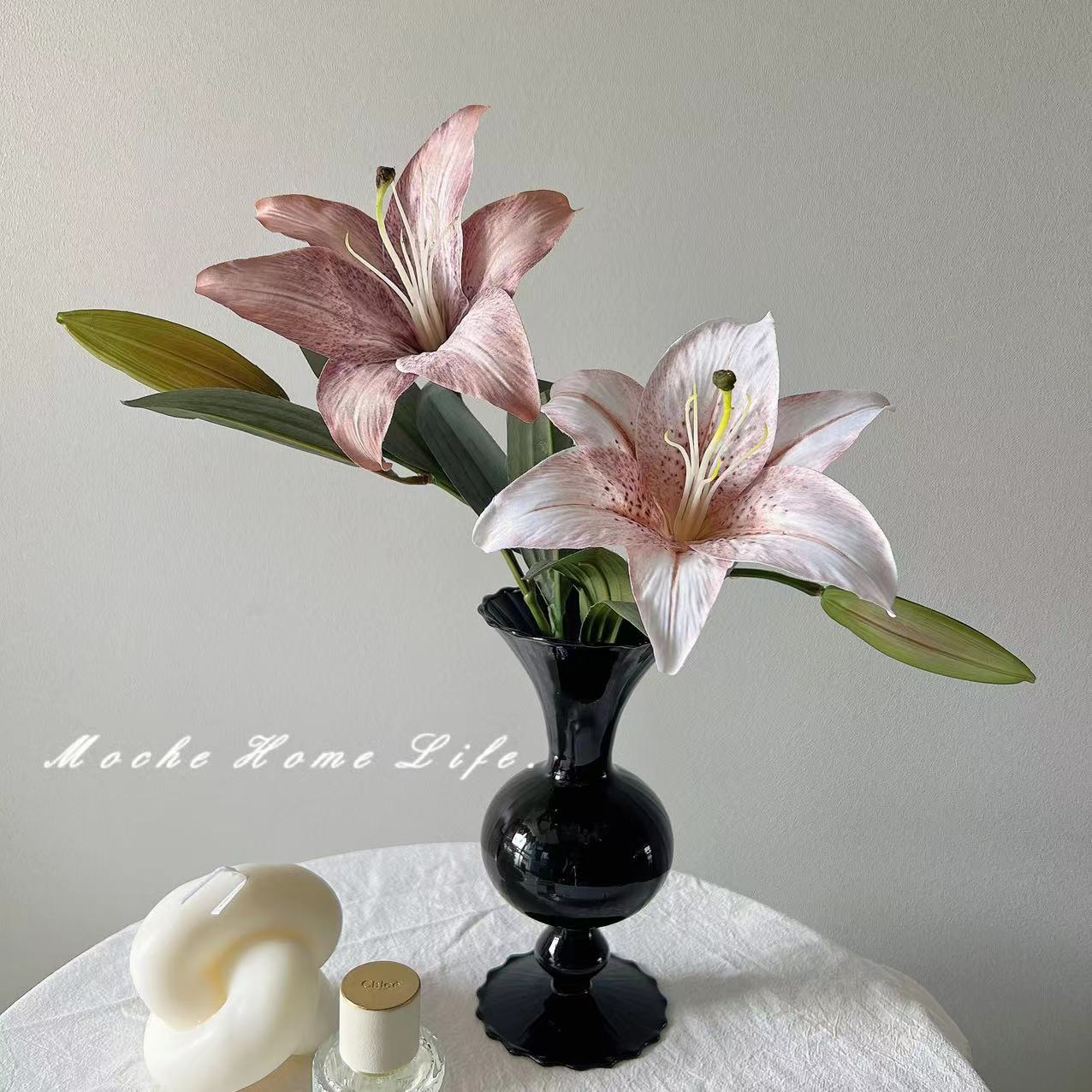 仿真百合：女神节必备，超真手感，保湿装饰，客厅摆设新宠
