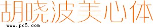胡晓波美心体常规版