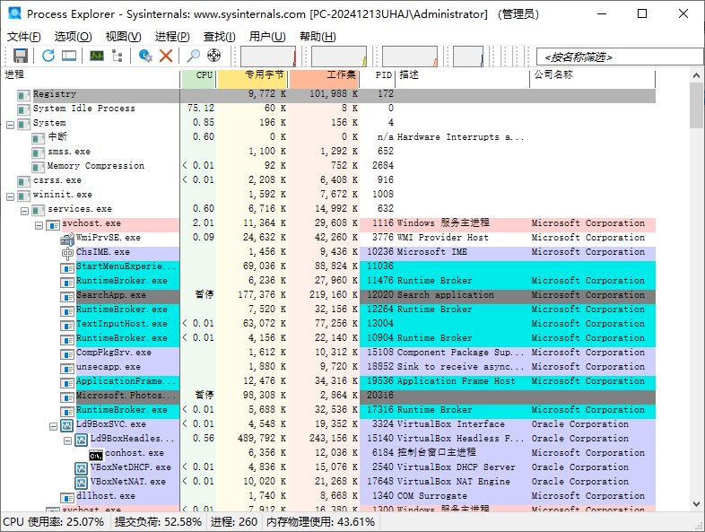 Process Explorer(微软进程资源管理器) v17.13 汉化绿色版