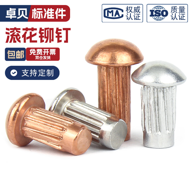 GB827标牌铆钉：铭牌蕾丝铆钉，敲击式安装，铁镀锌，2*3~2*8，轻松搞定装饰与固定难题！