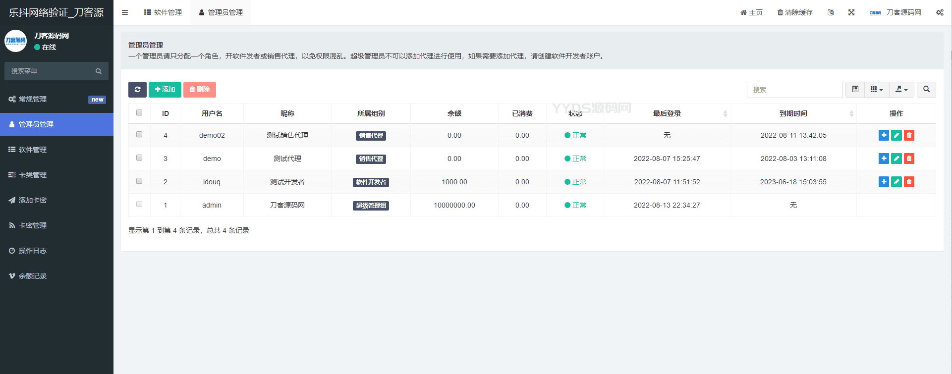 最新乐抖网络验证系统源码_站长亲测