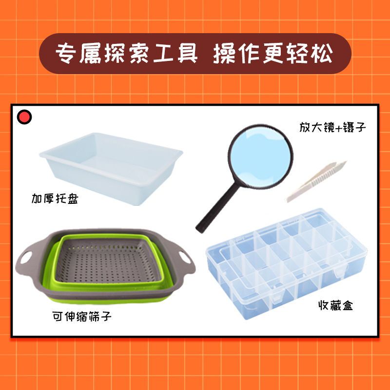 拇指客寻宝大冒险！儿童淘矿收藏套装，挖出宝藏的快乐谁懂