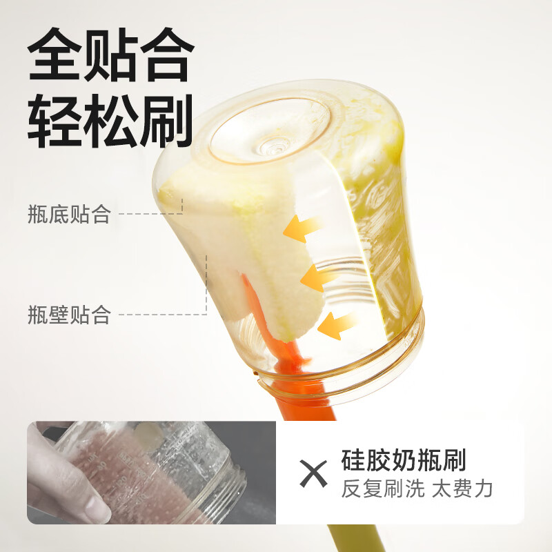 皇宠奶瓶刷新生婴儿专用便携式宝宝奶嘴清洗刷收纳盒套装：新手爸妈必备神器！