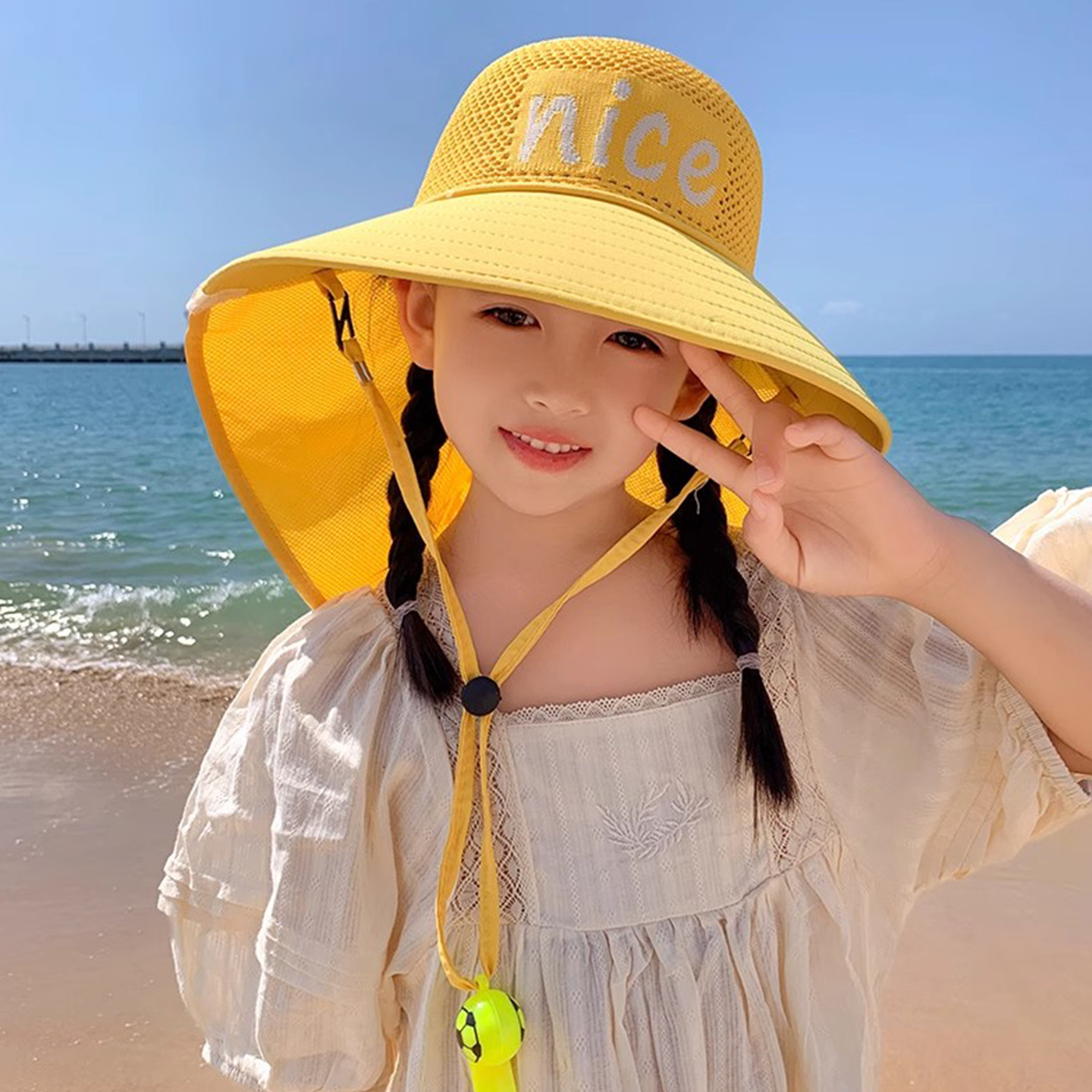 儿童防晒帽夏季必备：女童防紫外线大檐帽 vs 男孩宝宝渔夫帽，谁才是夏日潮流新宠？
